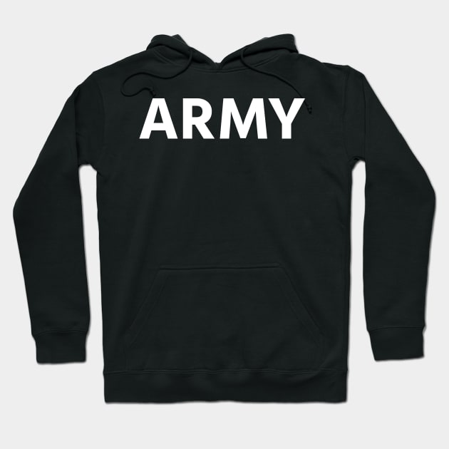 ARMY - Classic PT - White Hoodie by Raw10